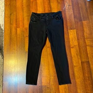 Black skinny jeans slightly faded